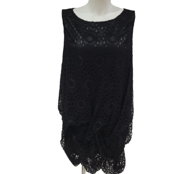 Etre Dresses & Skirts - Etre size 12 black lace mini dress or long top